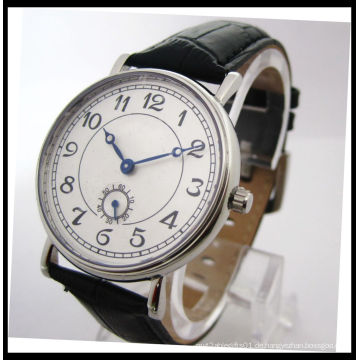 Beste Qualität-Echtleder-Quarz-Uhr für Mann 15122